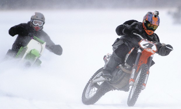 Dirt Bikes on Ice